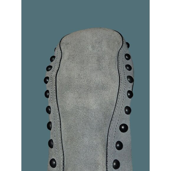 Loeffler Randall Gray Hobo Suede Black Studded Shoulder Crossbody Bag - Picture 4 of 16